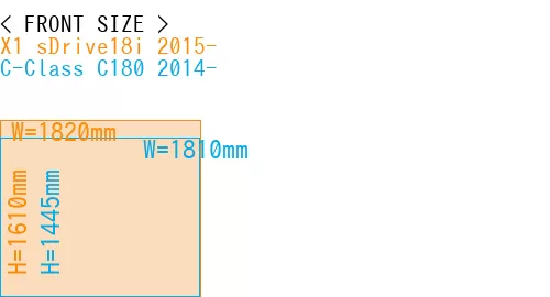 #X1 sDrive18i 2015- + C-Class C180 2014-